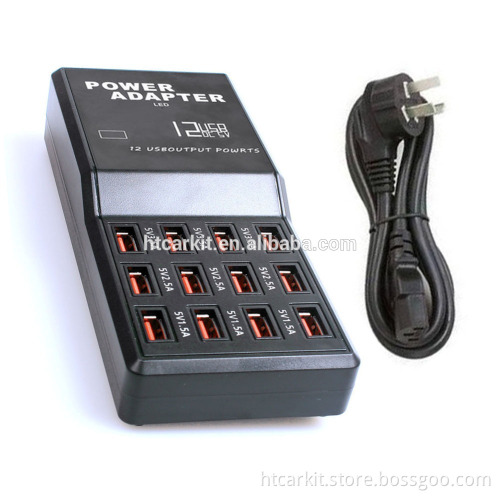 Newest China Factory OEM quick charging universal multi usb hub 12 port travel charger